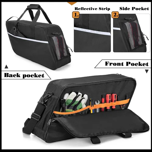 Vista 4 de HODRANT Forros para alforjas, organizador de alforja de viaje para motocicleta compatible con Harley Davidson 1993-2022 Touring Road Glide/Street