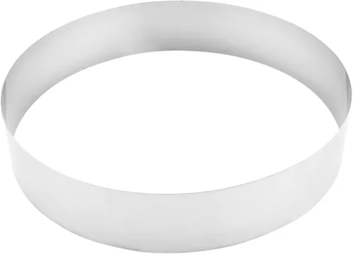 Vista 7 de Restaurantware 3 anillos para hornear de 2.4 pulgadas, 1 anillo redondo para pastel, molde de anillo de acero inoxidable congelable listo