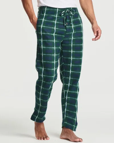 Vista 2 de Real Essentials - Paquete de 3 Pantalones de pijama de forro polar para hombre, para descansar (disponibles en tallas grandes y altas)