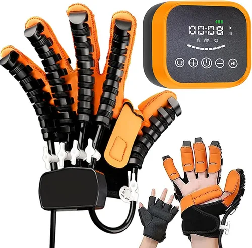 Vista 9 de Both Hand Rehabilitation Robot Gloves, Finger and Hand Function Rehabilitation Trainer, Stroke Recovery Equipment for Dementia Arthritis Hemiplegia