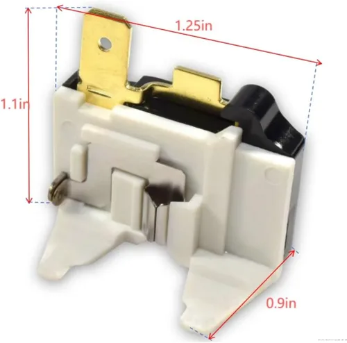 Vista 5 de Compresor de refrigerador 4.7 Ohm 3-Pin PTC Start Relay & Overload Kit Compatible con mini refrigeradores, refrigeradores de bebidas y vino/cerveza