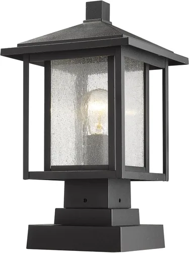 Vista 9 de Z-Lite 554PHMS-SQPM Aspen Luz individual de 16 pulgadas de alto para montaje en muelle al aire libre