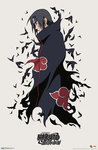 Vista 12 de Trends International Naruto Shippuden - Póster de pared de Itachi, 14.725 x 22.375 pulgadas, versión enmarcada de madera de granero
