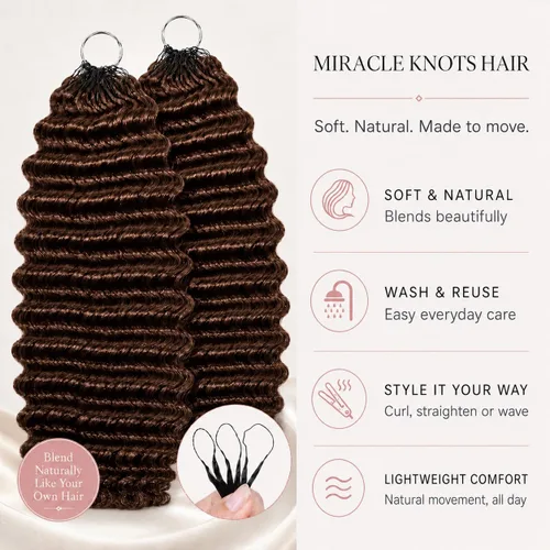 Vista 9 de Human Braiding Hair for Boho Braids 20inch Curly Wave Bulk Bundles 1B (A)1B