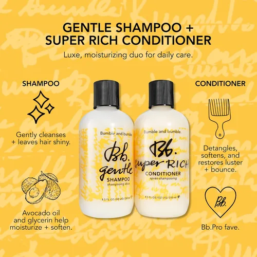 Vista 4 de Bumble and bumble. Super Rich Hair Conditioner For Every Day Detangles Adds Moisture and Shine For All Dry Curly, Wavy, Straight Hair Types