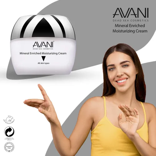 Vista 4 de AVANI - Crema hidratante enriquecida con minerales, para piel normal a seca, 1.7 onzas líquidas
