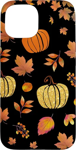 Vista 6 de Fall Leaves and Pumpkins Pattern Halloween Autumn Case for iPhone 17
