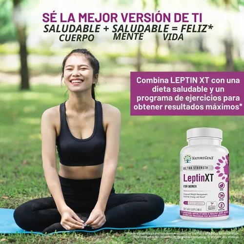 Vista 7 de NatureGenX LeptinXT for Women – Weight Management with Green Coffee Bean, Garcinia & Green Tea Extract – Gluten-Free, Non-GMO, Vegan – 60 Capsules