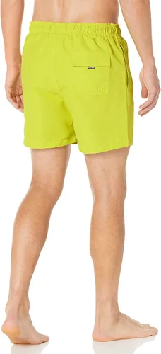 Vista 2 de Calvin Klein Men's Standard Uv Protected Quick Dry Square Patch Logo Swim Trunk