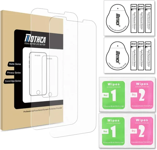 Vista 7 de Mothca Paquete de 2 protectores de pantalla de vidrio mate para iPhone Xs Max/iPhone 11 Pro Max, antirreflejos y antihuellas, vidrio templado