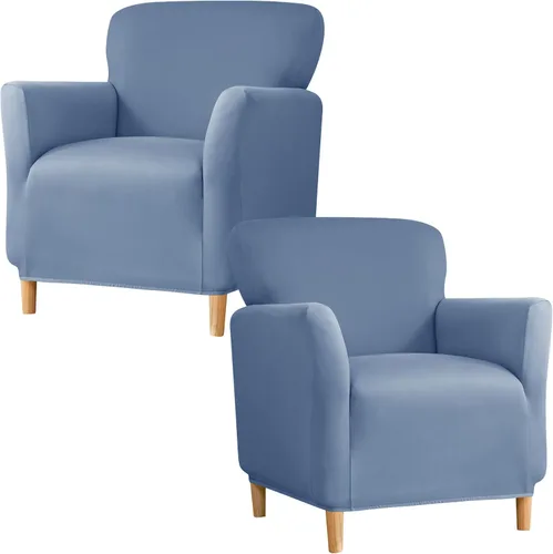 Vista 44 de Fundas de jacquard para sillón de banquete, fundas suaves para sillón de 1 pieza, fundas elásticas para silla de sala de estar, antideslizantes