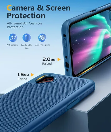 Vista 211 de FNTCASE Funda para iPhone 17 Pro: Fundas delgadas translúcidas de color azul claro compatibles con MagSafe, protección completa de la cámara