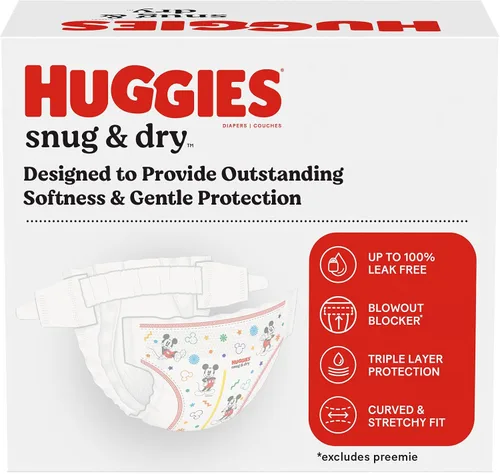 Vista 10 de Pañales Huggies Snug & Dry para bebé