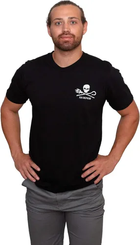 Vista 4 de Sea Shepherd Camiseta Operation Milagro para hombre Negro Negro