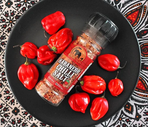 Vista 7 de African Dream Foods - Sal picante Habanero Sal de chile picante con habaneros africanos naturales, sal marina Ideal para carne, pollo, mariscos