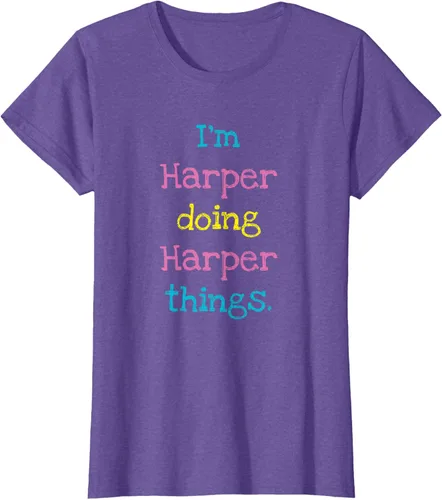 Vista 27 de Harper - Camiseta de regalo para niños con texto personalizado