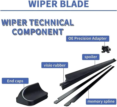Vista 7 de Escobillas del limpiaparabrisas compatible con Mercedes Benz CLA Clase C118 W118 2019-2023, limpiaparabrisas CLA 180 200 250