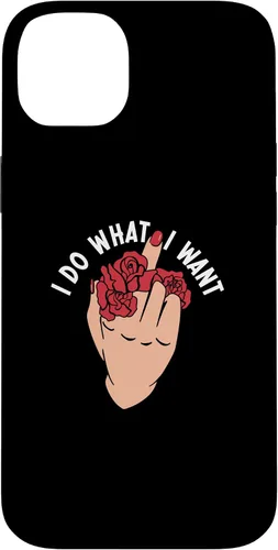 Vista 15 de I Do What I Want Middle Finger Flowers Women Case for iPhone 16