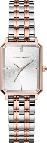 Vista 16 de Roberto Marino RM1982 Reloj de Lujo para Mujer Rectangular en Oro – Movimiento de Cuarzo Japonés, Diseño Vintage de Acero Inoxidable, Esfera RM1931
