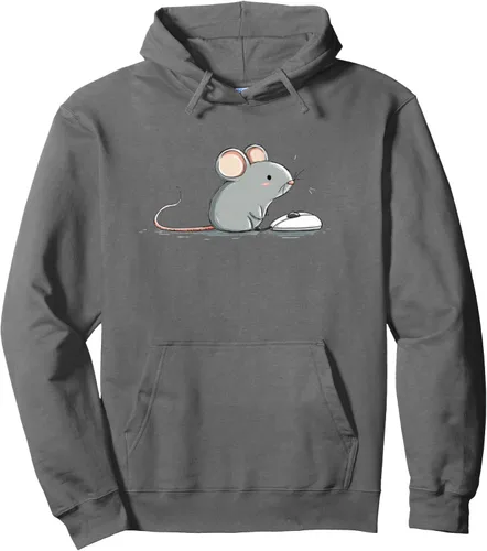 Vista 9 de Funny Pet Mouse with Gaming Mouse for PC Lovers Pullover Hoodie