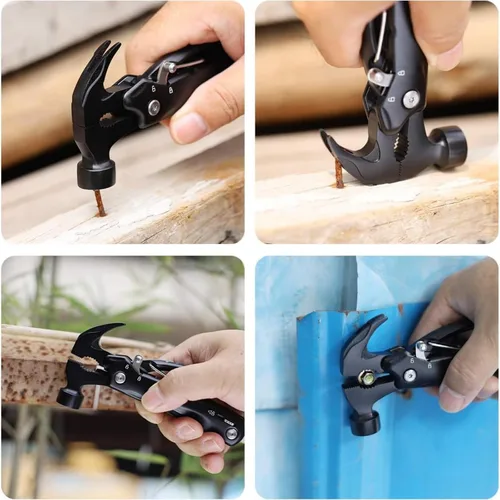 Vista 7 de Regalos para hombres, multiherramienta de martillo 12 en 1, rellenos de calcetines para hombres, rellenos de calcetines de Navidad para adultos