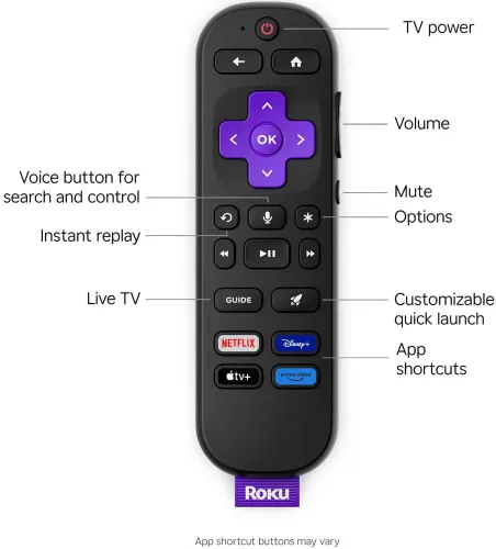 Vista 3 de Roku Serie Select de 55 pulgadas, Smart TV 4K UHD - HDR, Dolby Audio, compatible con Alexa, control por voz, Bluetooth, con cable HDMI AUX, plan