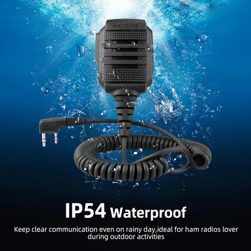 Vista 13 de Retevis MateTalk - Walkie Talkies B4 con micrófono de hombro impermeable, cancelación de ruido de radio de 2 vías, compacto, carga USB-C, radios