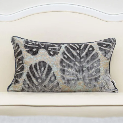 Vista 9 de Funda para almohada o cojín Alerfa de 18 x 18 pulgadas con estampado floral, terciopelo, moderna, apoyo lumbar, decorativa, para sofá, para Beige