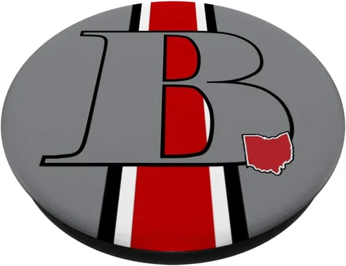 Vista 2 de State of Ohio Letra B PopSockets PopGrip: Agarre intercambiable para teléfonos y tabletas
