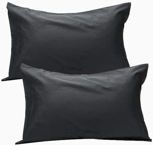 Vista 10 de Fundas de almohada de algodón peinado de 600 hilos (paquete de 2) tamaño estándar de 20 x 26 pulgadas, color azul aguamarina Azul Aqua (Solid)
