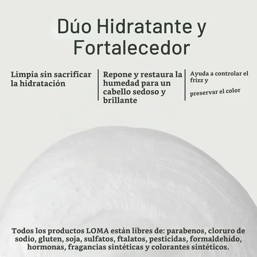 Vista 6 de Loma Hair Care Dúo de champú y tratamiento hidratante