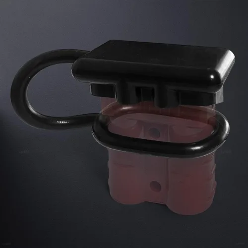 Vista 2 de Cubiertas de Conector Rápido de Batería Cubierta de Goma Antipolvo para Desconexión Rápida de Batería de 175 Amperios (2pcs, Negro)