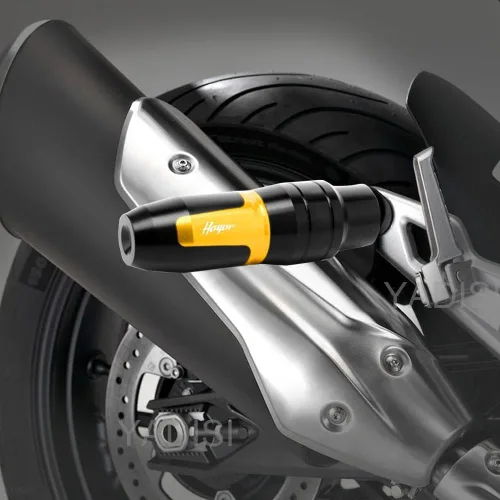 Vista 3 de Para SUZUKI HAYABUSA GSX1300R GSXR1300 motocicleta CNC marco aluminio Crash Pad Escape Slider Crash Protector deslizante con logotipo