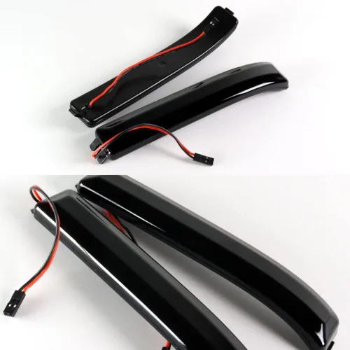 Vista 5 de Q1-TECH, lente ahumada dinámica ámbar LED espejo lateral luz intermitente compatible con Ford F-150 2009-2014, 2010 2011 2012 2013, luces LED