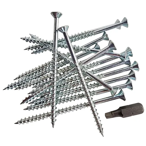 Vista 8 de Kit de tornillos de puerta reforzados para placas de impacto, placas de cerrojo y bisagras. Tornillos de 3 pulgadas y broca de destornillador, hace