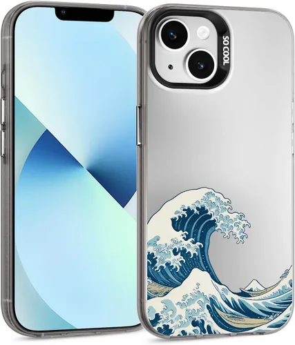 Vista 35 de Funda para iPhone 12 Pro Max (protección contra caídas de grado militar) Funda de teléfono de TPU a prueba de golpes, medusa-12PM Azul