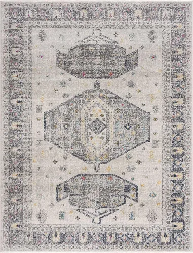Vista 19 de Hauteloom Morriston - Alfombra tradicional para sala de estar, dormitorio, color gris, 2 x 3 pies