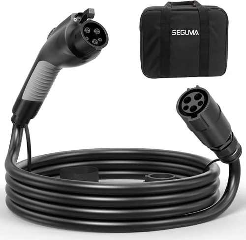 Vista 7 de Cable de extensión de cargador EV, cable de extensión J1772 de 50 amperios de 20 pies compatible con cargador EV de nivel 1/nivel 2, cable