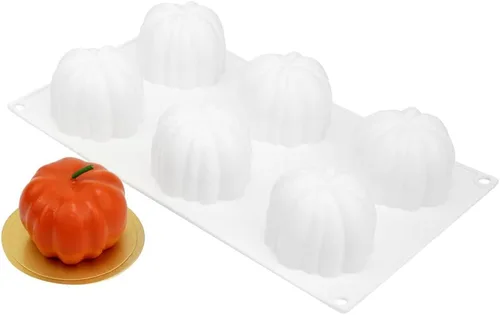 Vista 20 de Restaurantware -Molde de bola de 8 cavidades de pastelería, 1 molde de chocolate listo para horno - Molde de silicona blanca flexible, congelable