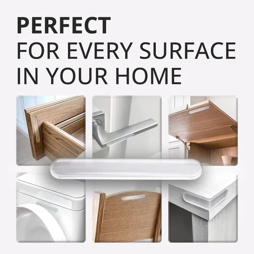 Vista 3 de X-Protector Tiras Amortiguadoras para Puertas de Gabinete - 40 PIEZAS - Silenciador de Puerta Transparente - Amortiguadores Premium para Puertas