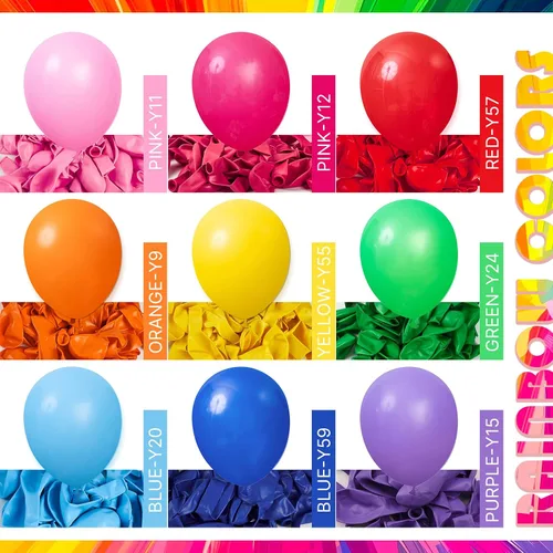 Vista 153 de PartyWoo 50 globos de látex color piel albaricoque, globos de helio boho de Albaricoque-f05