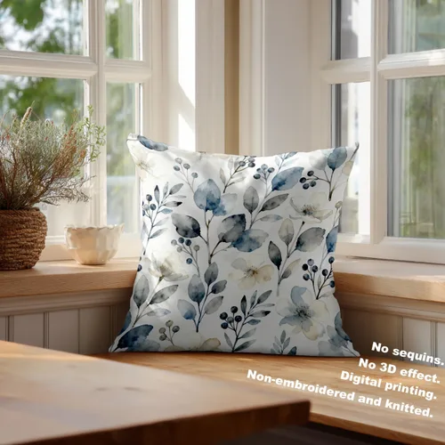 Vista 195 de Batmerry Autumn Pumpkin Templeton Throw Pillow Covers, Green Leaves Paths Forests Decorative Pillow Covers Digital Printing Blended for Couch Sofa