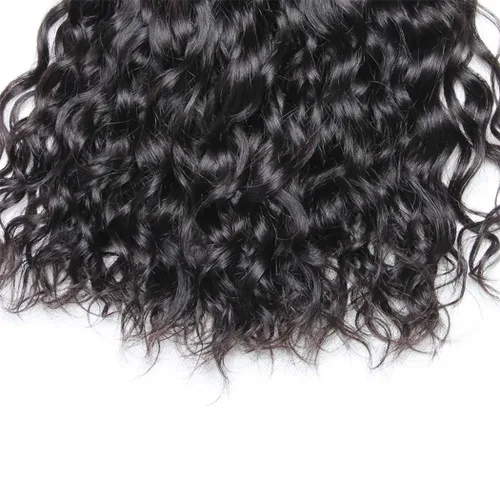 Vista 7 de Extensiones de cabello humano virgen brasileño ondulado de 10, 12, 14 pulgadas, sin procesar, mojado y ondulado, 3 paquetes de extensiones
