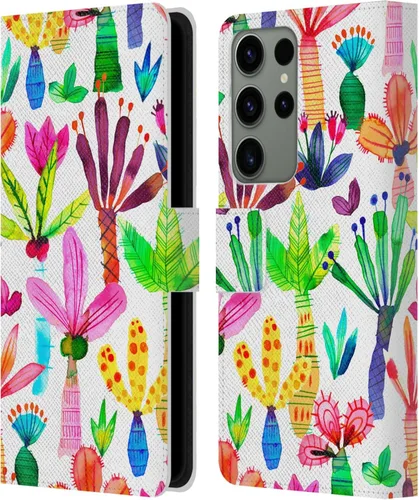 Vista 63 de Head Case Designs Officially Licensed Ninola Brushstrokes Black Summer Patterns Leather Wallet Case Compatible with Samsung Galaxy A07 4G
