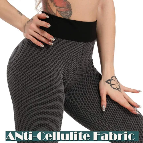 Vista 106 de SEASUM - Pantalones de yoga de cintura alta para mujer, con control de abdomen y realce de glúteos, leggings favorecedores para entrenar y correr