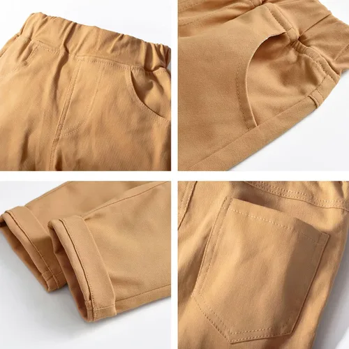 Vista 6 de Dinysuos Conjunto de ropa de caballero para niño pequeño camisa de vestir pajarita tirantes pantalones de mezclilla de 12 meses a 6 años