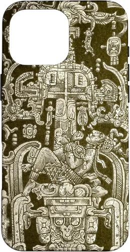 Vista 19 de Funda para iPhone 13 Pro Max King Pakal, viajero en el tiempo maya
