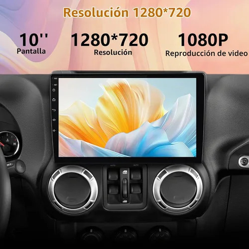 Vista 5 de AWESAFE - Radio de coche para Jeep Wrangler JK 2007-2018 Dodge Ram 8Core 64GB