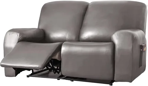 Vista 10 de Funda para sofá reclinable de 2/3 plazas, de piel sintética, impermeable, con bolsillo lateral, funda para sillón de masaje, protector de muebles