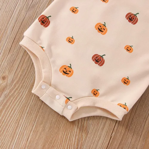 Vista 6 de FYBITBO Ropa de Halloween para bebé niña y niño sudadera de manga larga traje de otoño e invierno